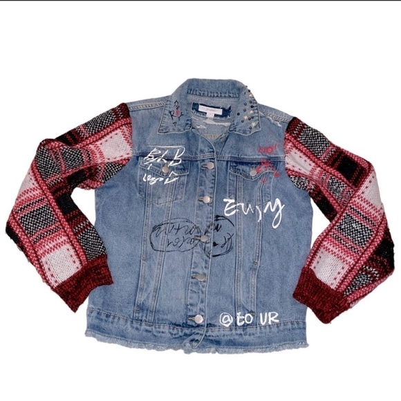 Scripted Embellished Jacket Size XS - Picture 2 of 5